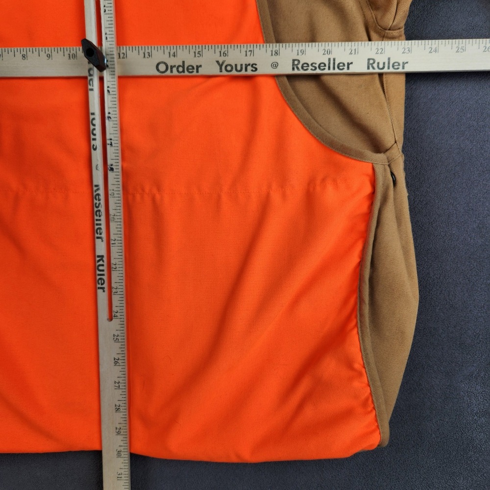Gamehide Brush Breaker Jacket Mens Large Orange Tan Heavy‎ Duty Canvas Hunting - Picture 10 of 12